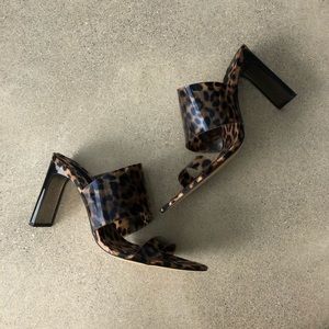 Zara Leopard Sandal Mule
